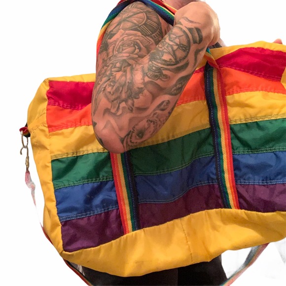 Vintage Other - Vintage Pride Rainbow Duffel travel bag suitcase